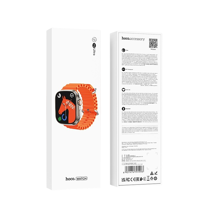 Reloj Int Hoco Y12 Ultra correa silicona