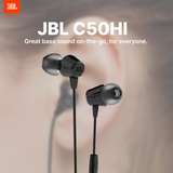 Audifonos JBL C50HI Harman In-Ear Jack 3.5mm Auxiliar Manos Libres