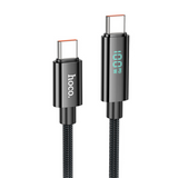 Cable USB-C a USB-C Hoco U125 27W Con pantalla y Chip Regulador