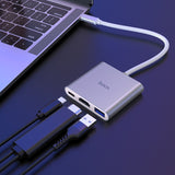 Hub Hoco HB14 Adaptador 3 en 1 USC-C HDMI + USB + Usb C